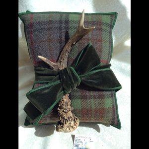 2 Decorative pillows with antler from GORSUCH LTD